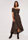 Wildflower Bardot Dress, Black, large