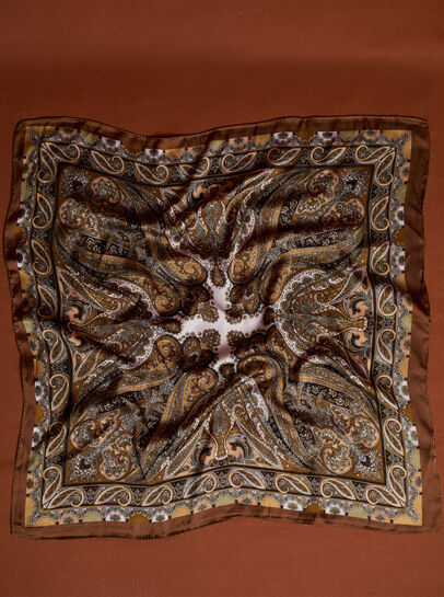 Printed Satin Scarf
