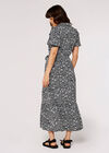 Vintage Floral Maxi Dress, Black, large