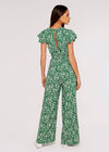 Brushstroke Weave Palazzo Jumpsuit, Green, large