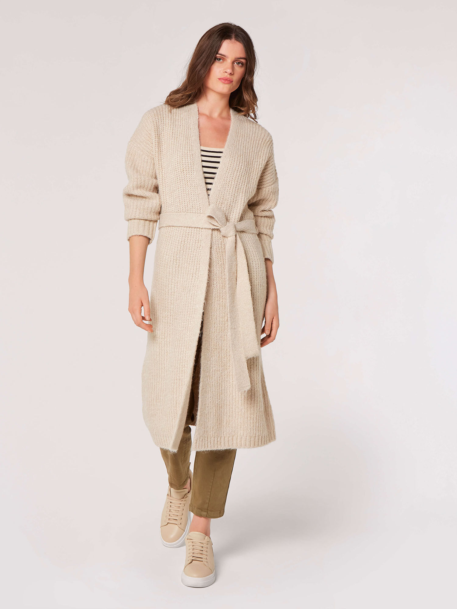 Stone longline cardigan online