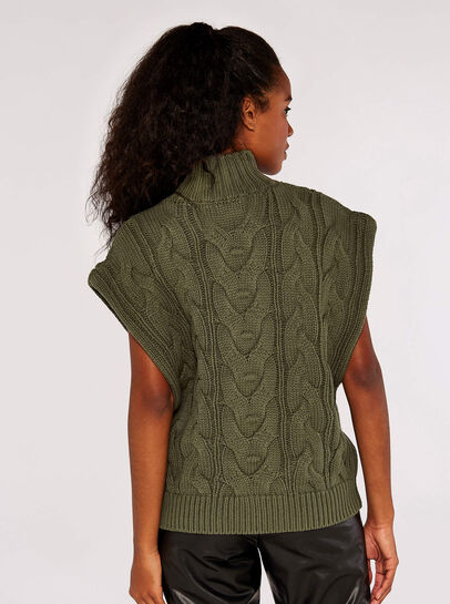 Chunky Cable Knit  Vest