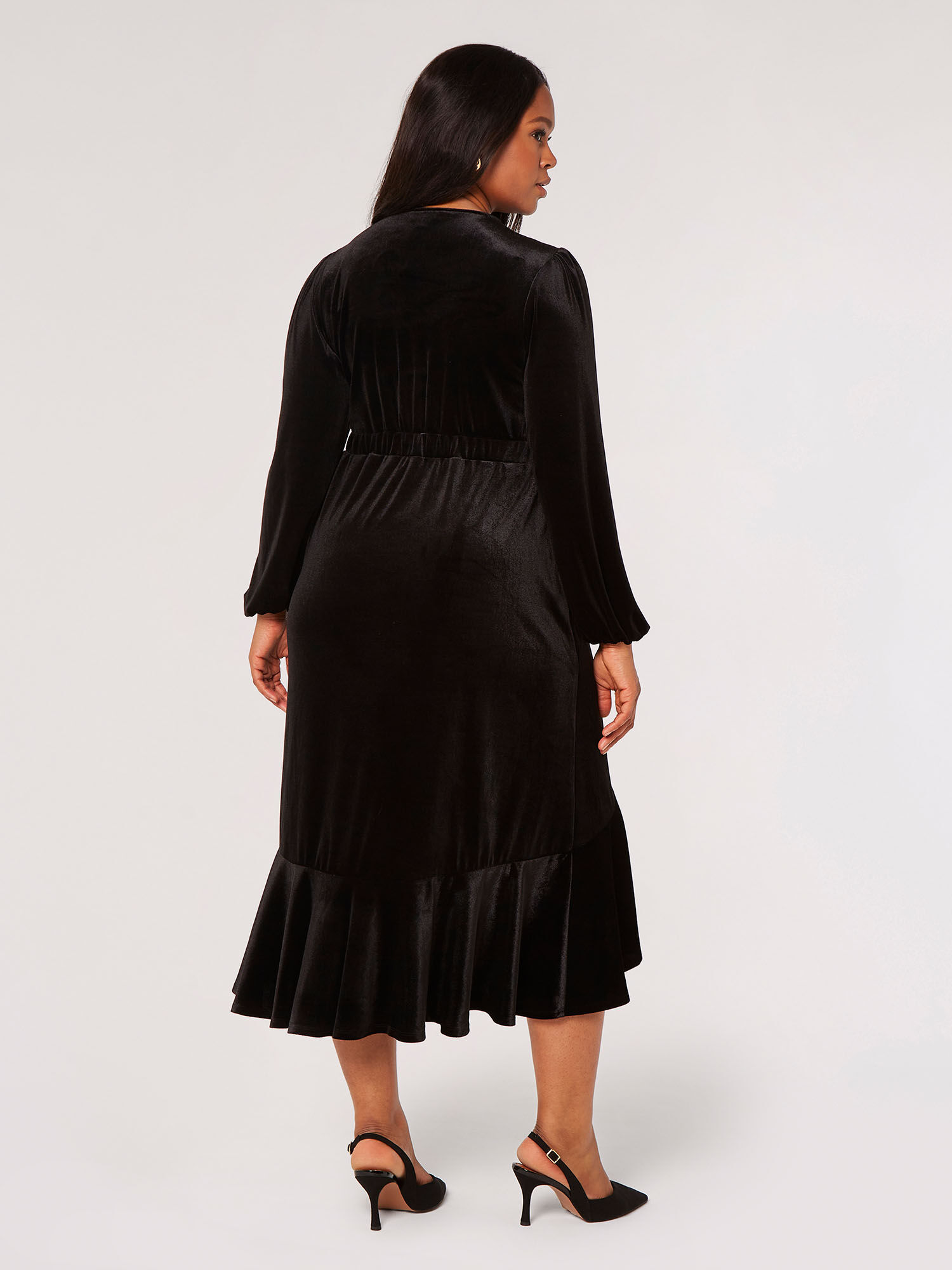 Curve midi dress with sleeves clearance