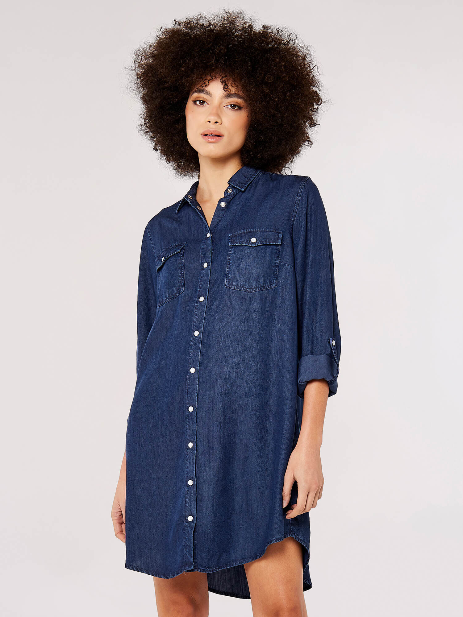 Apricot denim dress 2025