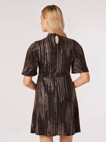 Metallic Sparkle Mini Dress