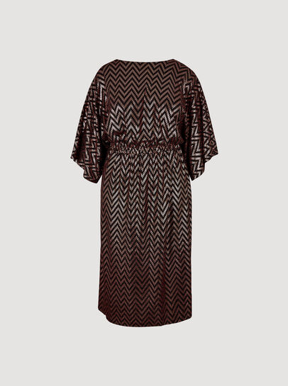 Curve Chevron Mirror Sequin Midi Dress
