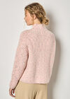 Fisherman Knit Flecked Jumper, Pink, large