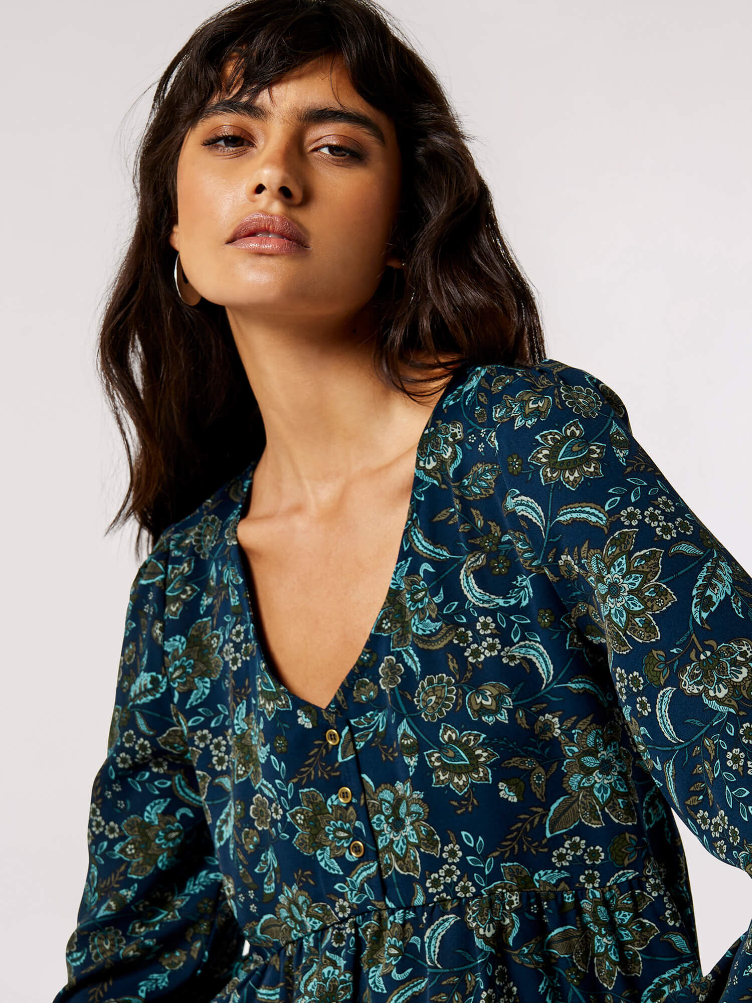 Boho floral print deals maxi dress