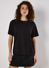 Modal Jersey Basic T-Shirt, Black, large