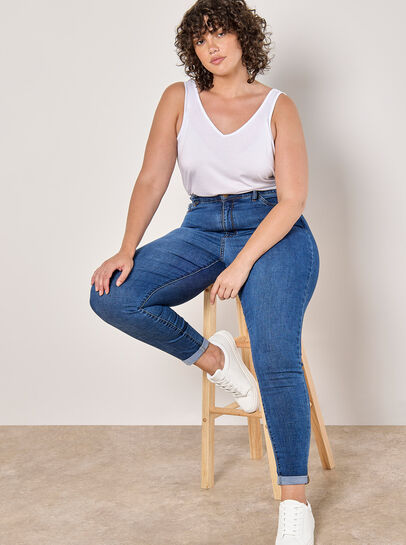 Curve Sade High-Waist Skinny Jeans
