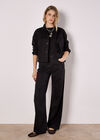 Cotton Cargo Jacket, Black, large