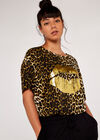 Cheetah Lips T-Shirt, Brown, large