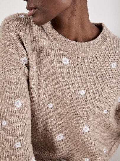 Daisy Embroidered Jumper