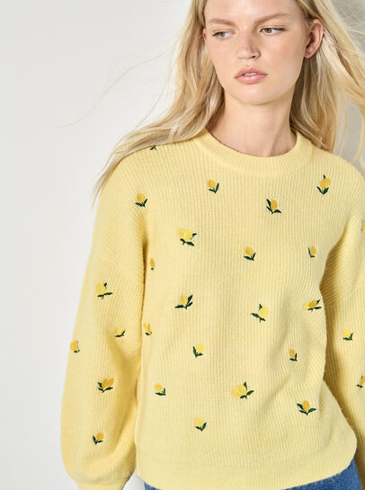Embroidered Lemon Jumper