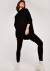 Cosy Knitted Legging, Black, large