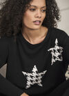 Dogtooth Star Jumper, Black, large