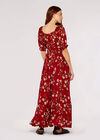 Blossom Bardot Maxi Dress, Red, large