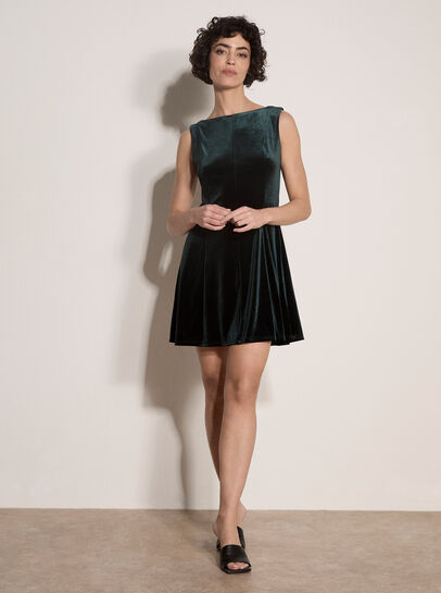 Velvet Swing Mini Dress