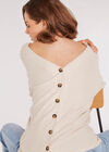 Button Back Knitted Top, Stone, large