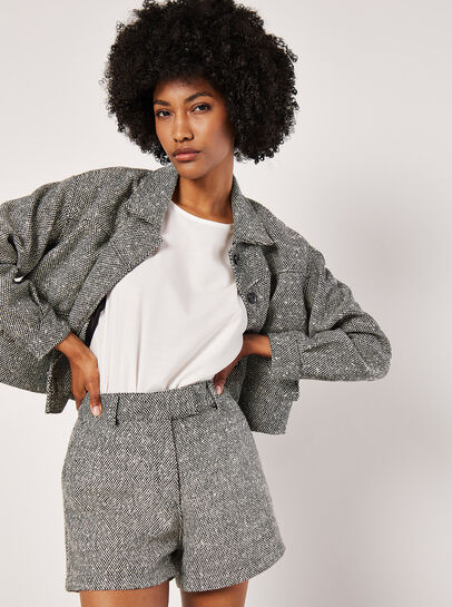 Woven Textured Shorts