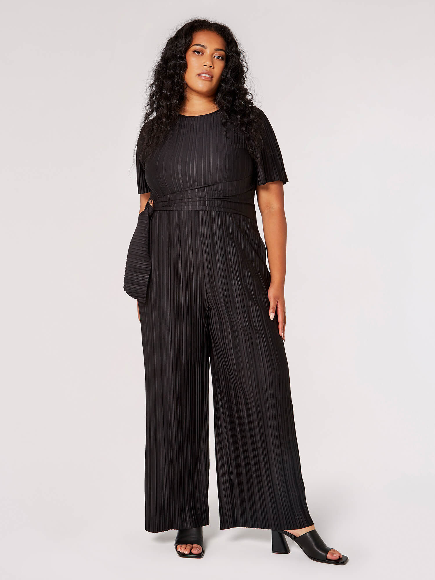 Plisse jumpsuit cheap plus size