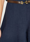 Flared Short, Navy, large