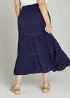 Pom Pom Trim 2in1 Dress +, Navy, large