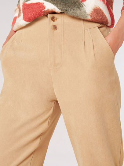 Straight Leg Twill Trousers