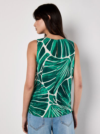 Shell Print Vest Top