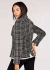 Monochrome Tweed Blazer, Black, large