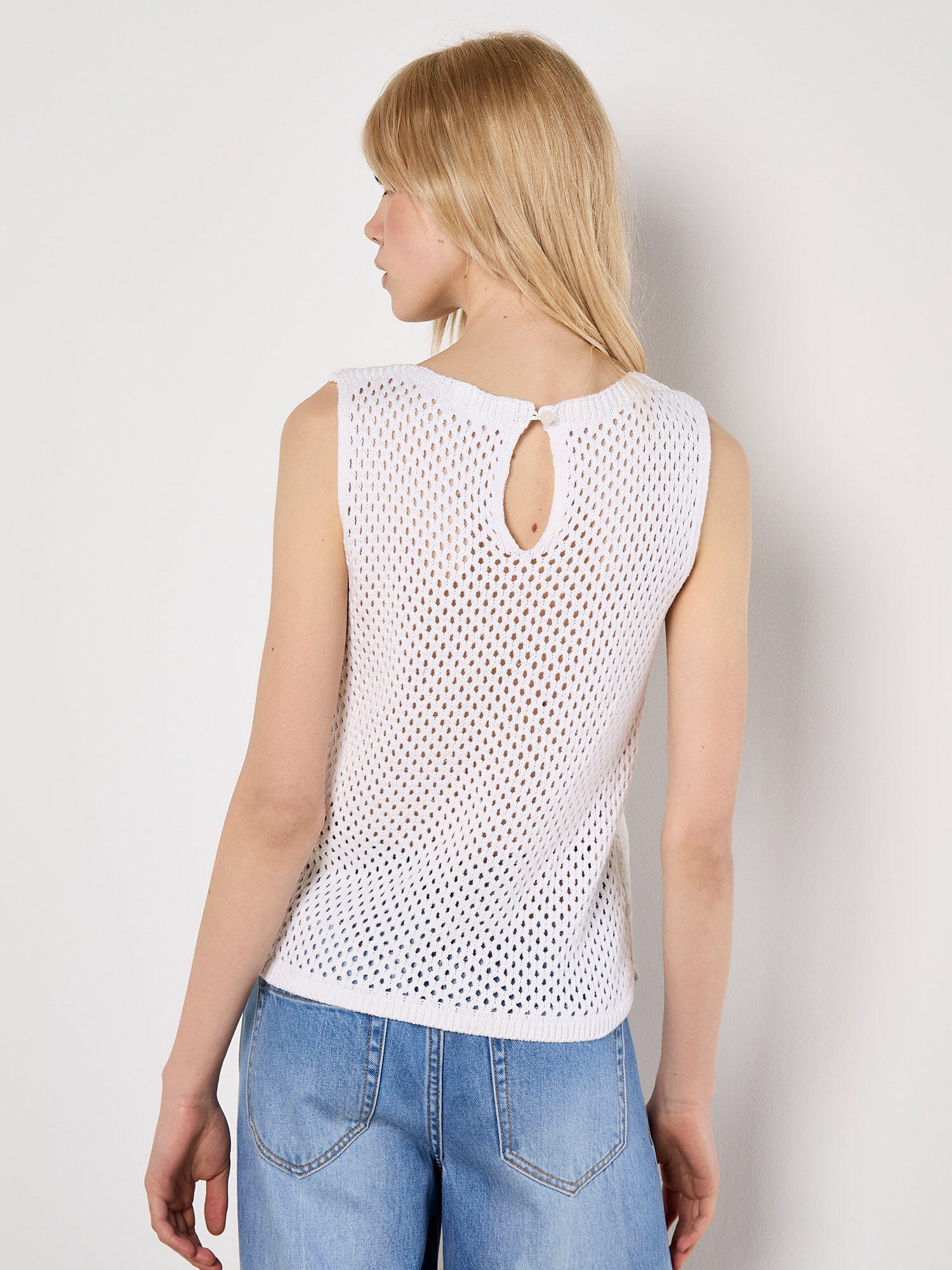 トップス holiday CROCHET TOPS Cotton Blend Crochet Embroidered Top | Apricot Clothing
