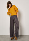 Patchwork Popcorn Jumper, Mustard, large