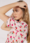 Floral Bow Detail Top, Pink, large