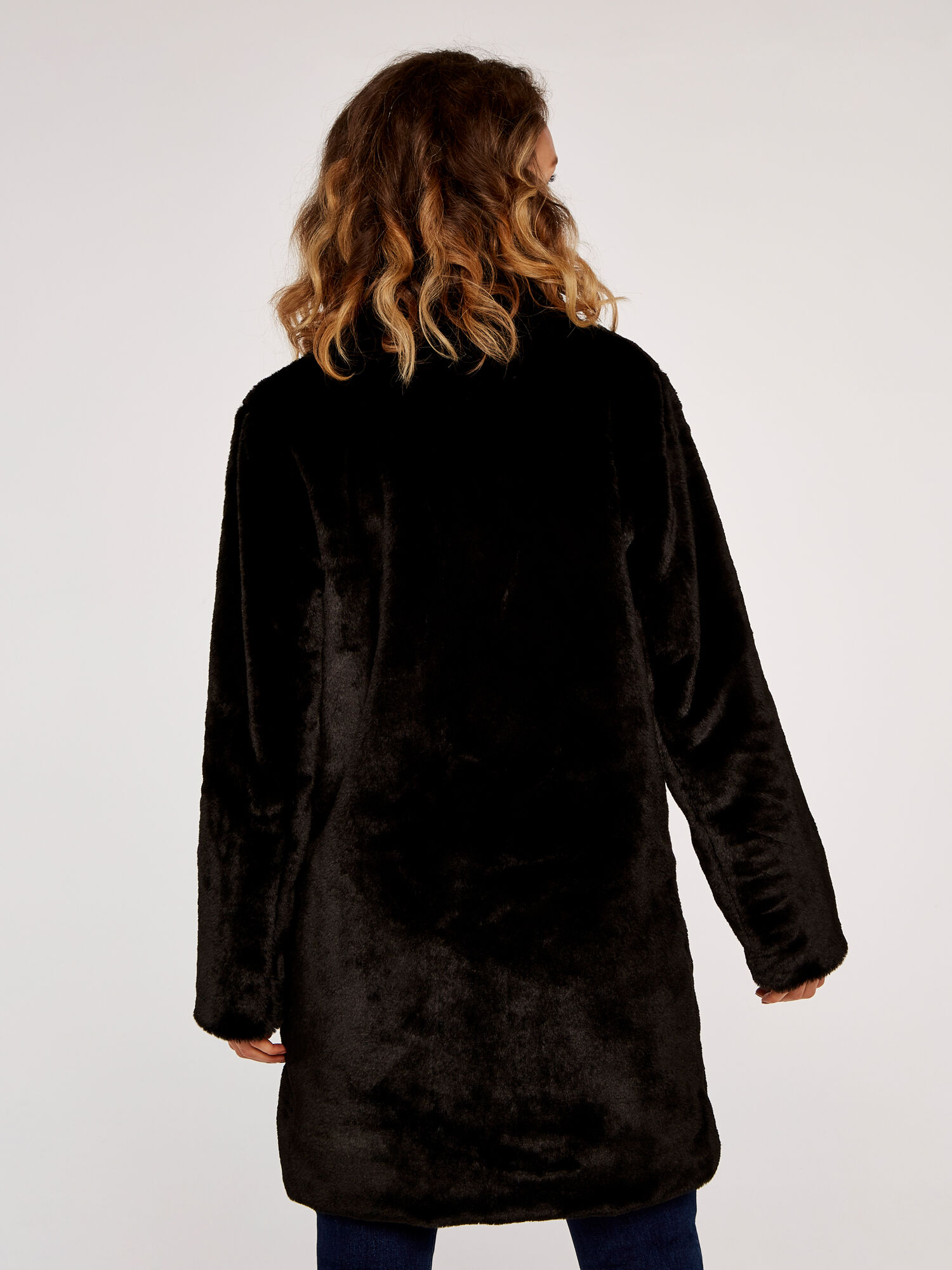 Soft Faux Fur Coat Apricot Clothing