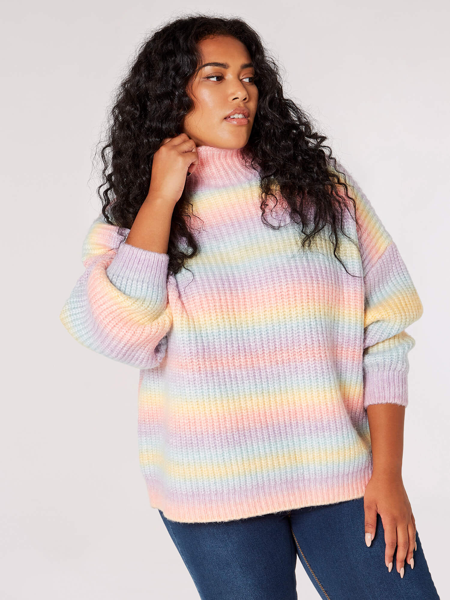 Rainbow pastel jumper sale