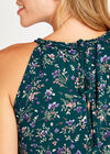 Ditsy Floral Tea Dress, Green, large