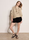 Gold Shimmer Open Knit Jumper, Mustard, large