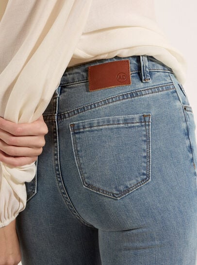 Sienna Slub Skinny-Fit Jeans