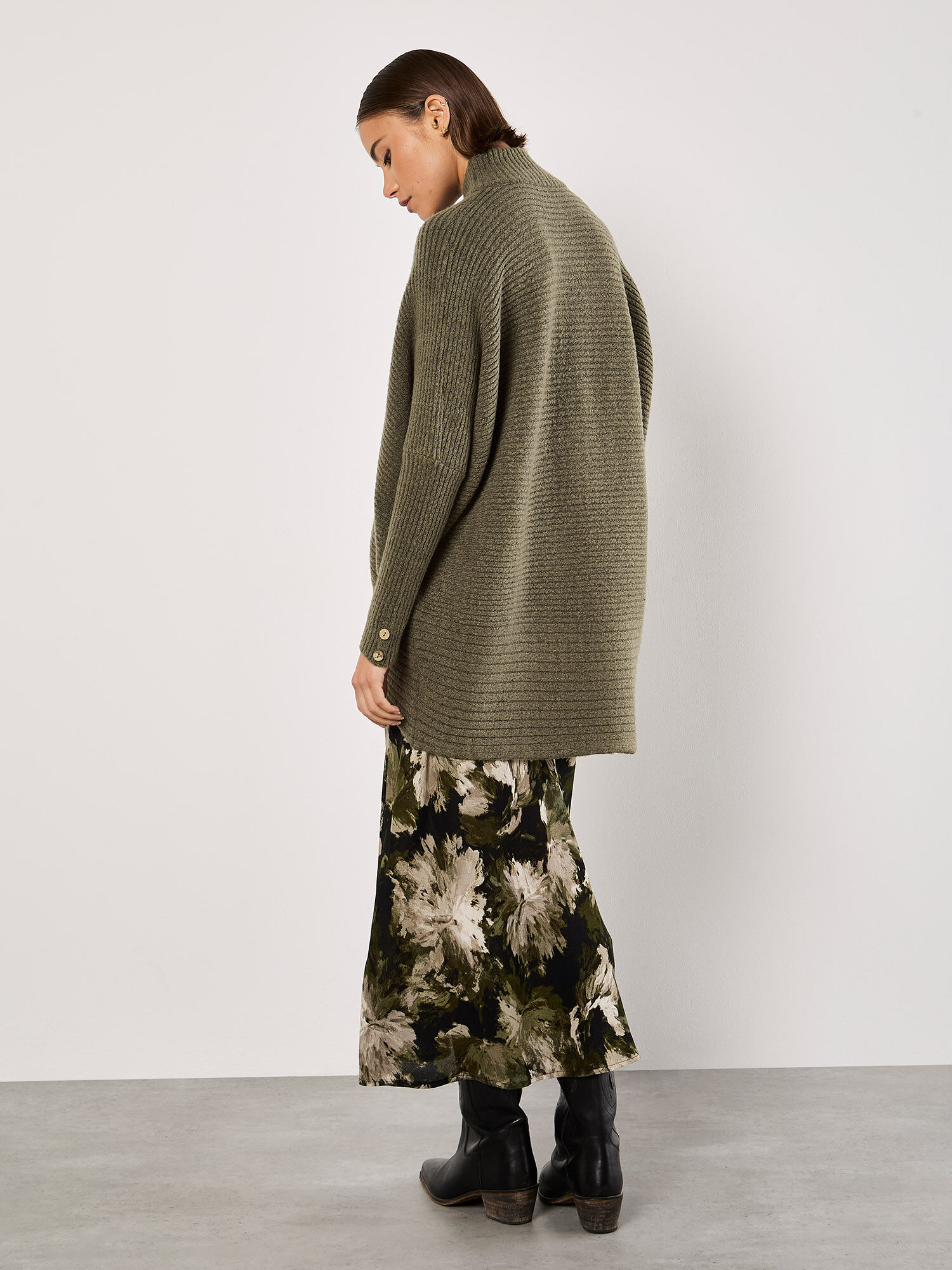 Khaki oversized jumper on sale