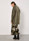Chevron Knit Oversized Jumper, Khaki, large