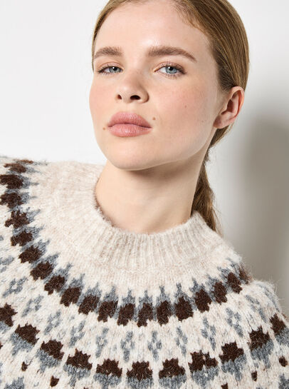 Fair Isle Fluffy Jumper
