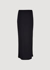 Jersey Bodycon Maxi Skirt, Black, large