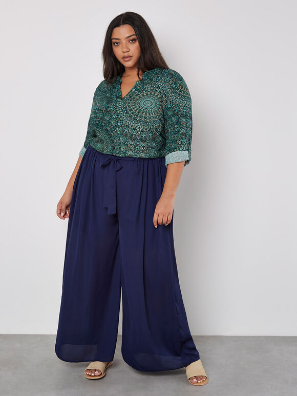 Moroccan Mandala Top, Green, large