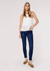 Crochet Layered Top, White, large