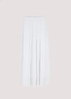 Crinkle Dobby Tiered Skirt, Cream, large