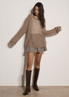 Lightweight Brushed Oversized Jumper, Camel, large