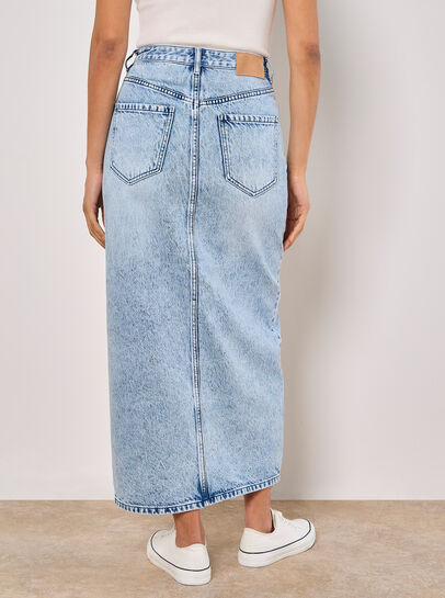 Amara Denim Maxi Skirt