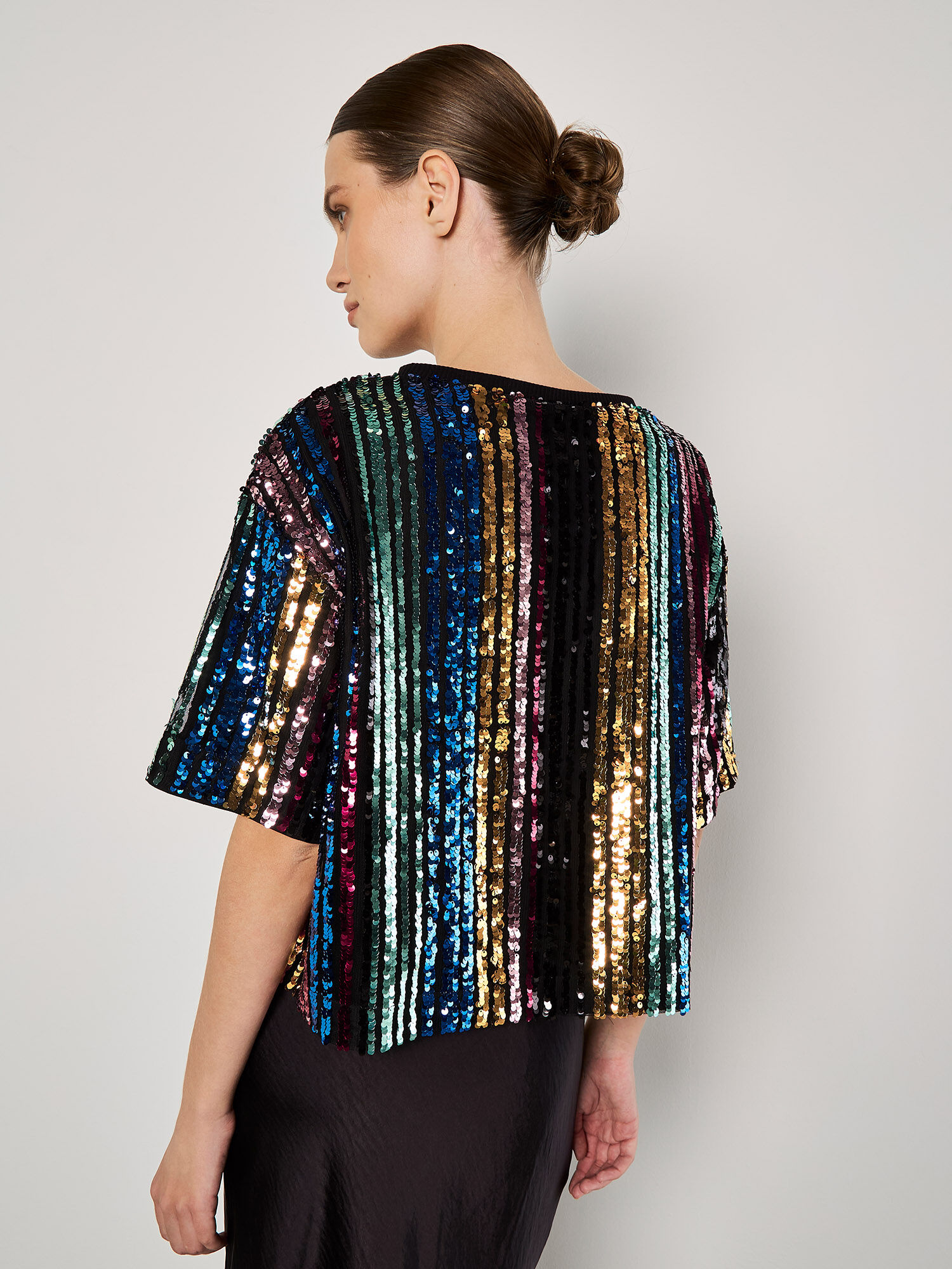 Rainbow sequin top uk online