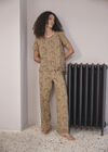 Camo Leopard Print Lounge Tee, Stone, large