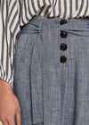 High Waist Trousers, Blue, large